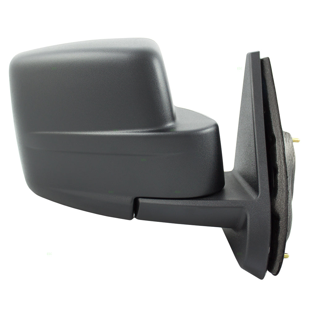 Replacement Passenger Power Side View Mirror Textured Black Compatible with 2007-2017 Patriot 5155458AG