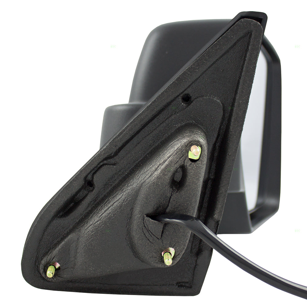 Replacement Passenger Power Side View Mirror Textured Black Compatible with 2007-2017 Patriot 5155458AG