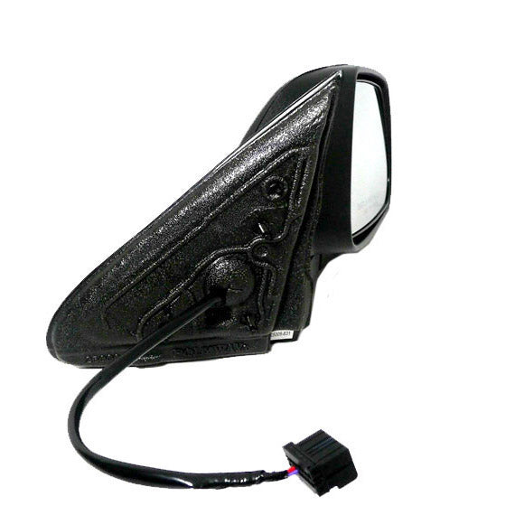 Replacement Passenger Power Side View Mirror Textured Black Compatible with 2005-2010 Grand Cherokee 55156454AE