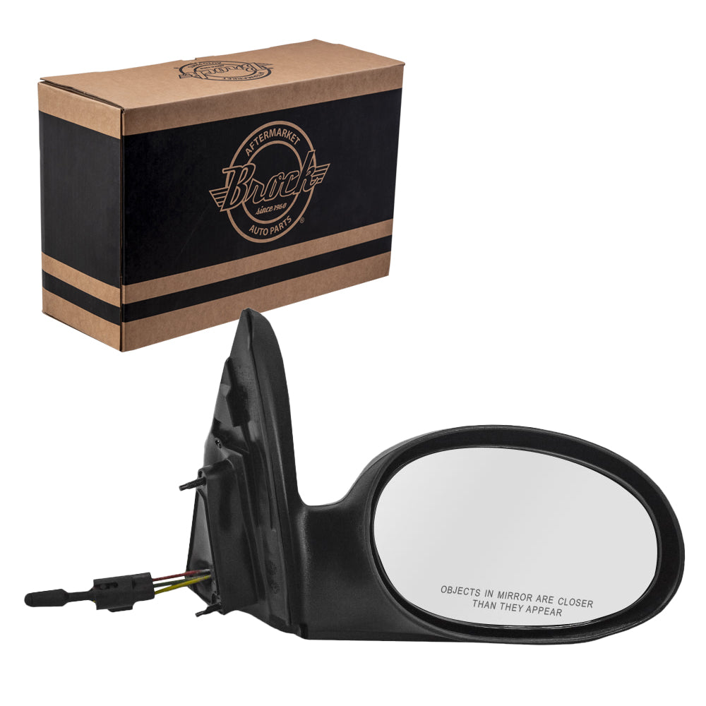 Replacement Passengers Manual Remote Side View Mirror Textured Compatible with 2004-2010 PT Cruiser 5067450AD