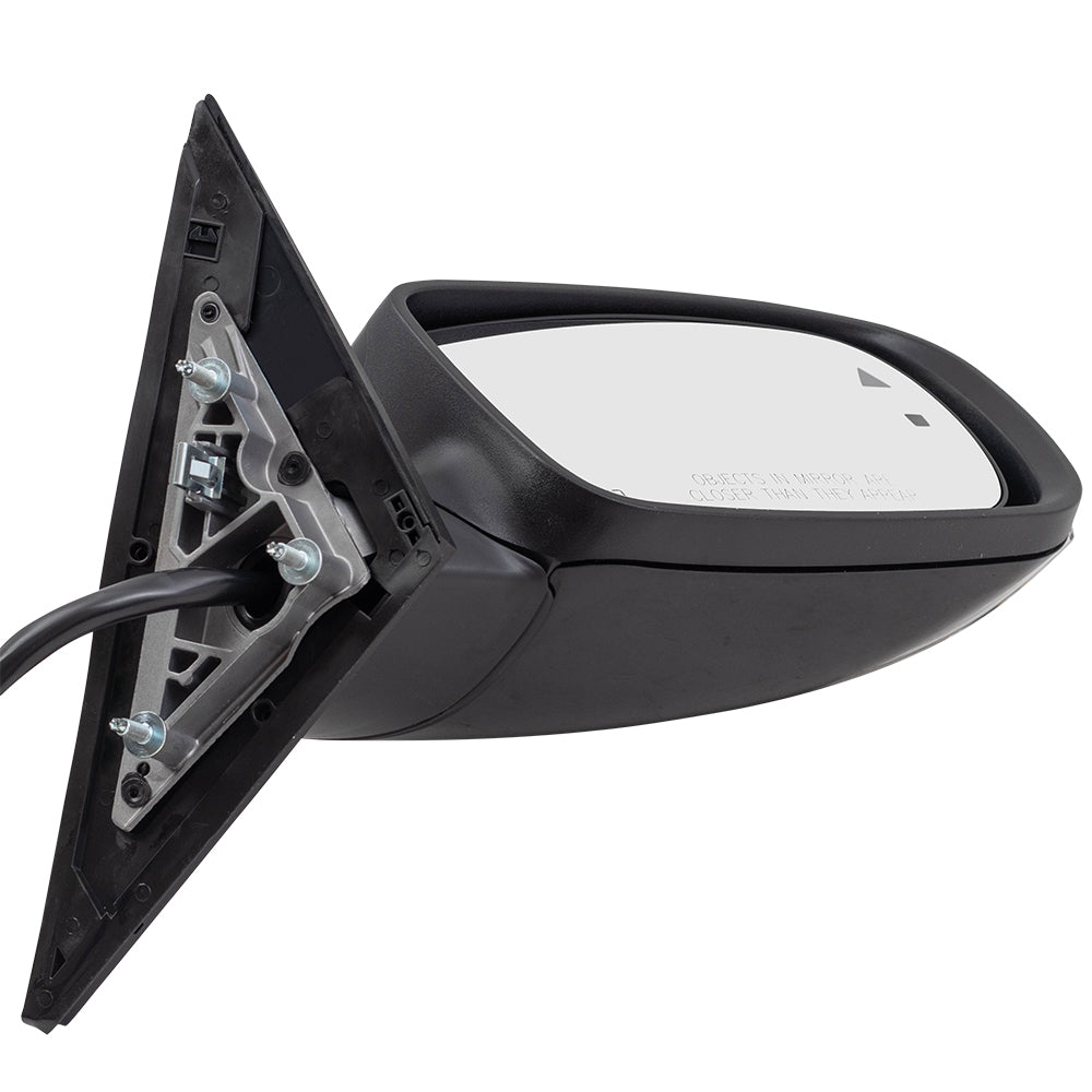 Brock Aftermarket Replacement Driver Left Passenger Right Power Mirror Paint To Match Black With Heat-Signal-Puddle Light-Memory-Blind Spot Detection Set Compatible With 2012-2018 Chrysler 300