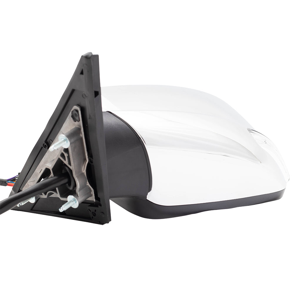 Replacement Drivers Power Side View Left Chrome Mirror Heated Signal Puddle Lamp Memory Compatible with 2011-2019 300 57010421AJ