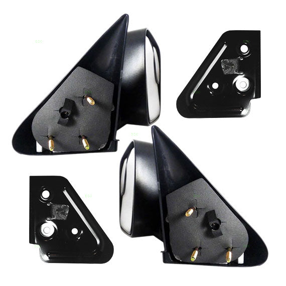 Brock Replacement Manual Towing Mirrors Compatible with 94-02 Pickup Truck