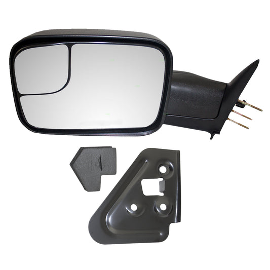 Brock Replacement Drivers Manual Towing Mirror Compatible with 94-02 Pickup Truck
