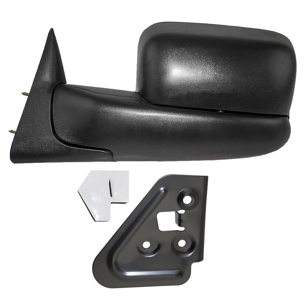 Brock Replacement Drivers Manual Towing Mirror Compatible with 94-02 Pickup Truck