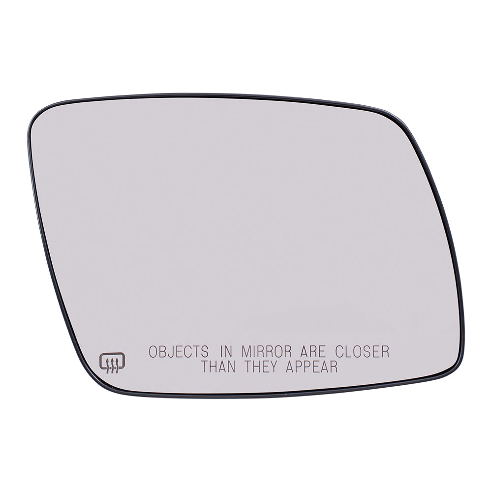 Brock Replacement Passenger Side View Mirror Glass & Base Heated Compatible with 2009-2016 Journey 68045692AA CH1323394