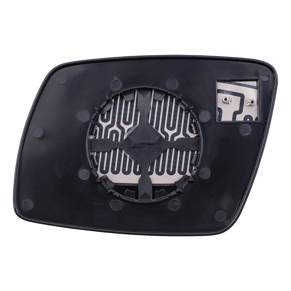 Brock Replacement Passenger Side View Mirror Glass & Base Heated Compatible with 2009-2016 Journey 68045692AA CH1323394
