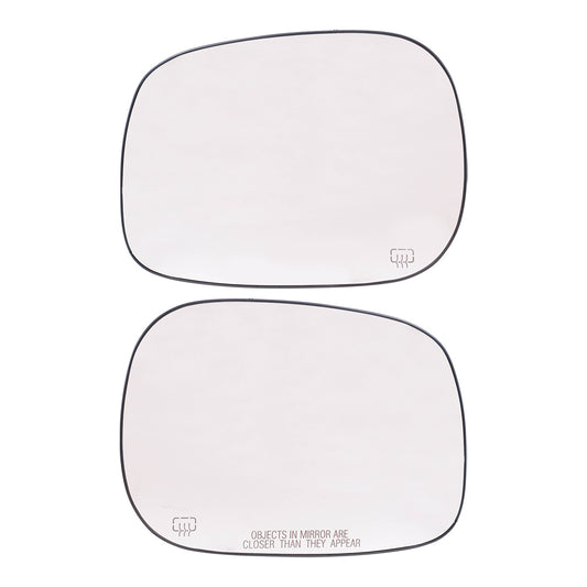 Mirror Glass with Base for 2005-2008 Ram 1500 6X9 Heated for 2005-2009 Ram 2500 68003025AA Set CH1324115
