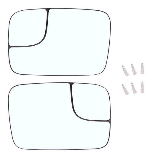 Mirror Glass with Base for 2005-2008 Ram 1500 for 2005-2009 Ram 2500 5161009AA Set CH1324122