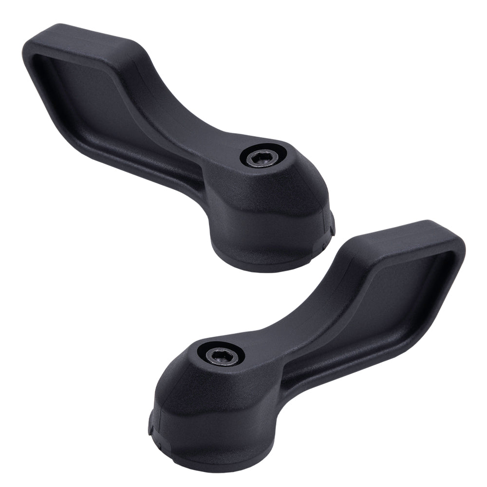 Brock Aftermarket Replacement Driver Left And Passenger Right Inside Sliding Side Door Handle Textured Black Plastic Set Compatible With 2014-2023 RAM Promaster