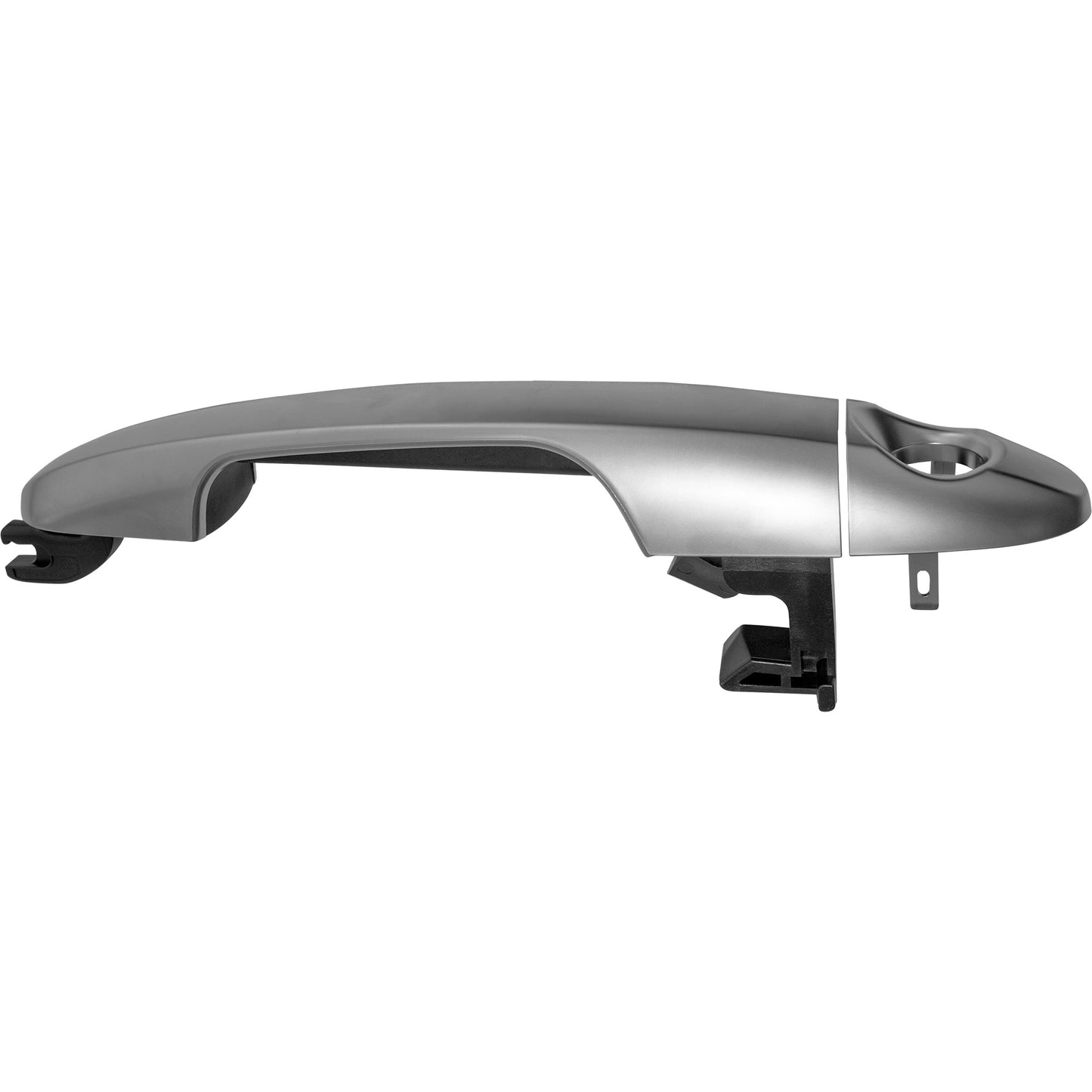 Brock Outside Door Handle With Keyhole Silver Front Left Compatible With 2014-2017 FIAT 500L Trekking/Urbana Trekking 2442-0004L