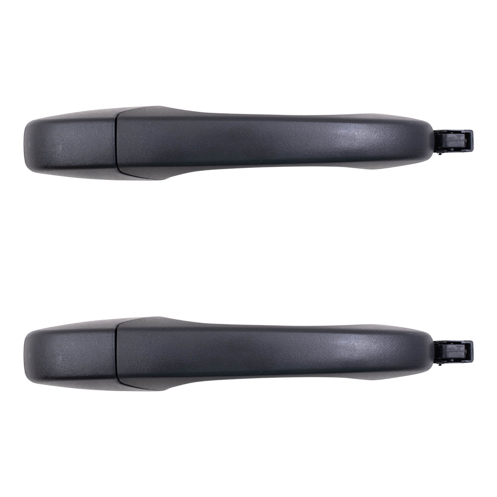 Brock Replacement Pair Set Rear Outside Sliding Door Handles Textured Compatible with 08-16 Chyrsler Town & Country Grand Caravan 4589712AC