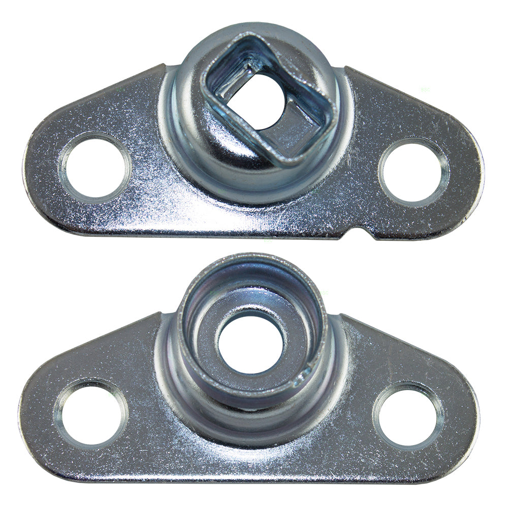 Brock Replacement Pair Set Rear Tailgate Liftgate Hinges Compatible with 2002-2008 1500 2003-2009 2500 3500 Pickup Truck 55276230AC 55276231AB