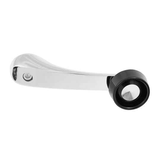 Brock Replacement Manual Window Crank Handle Chrome w/ Black Knob Compatible with 1984-1990 Caravan Town & Country Van 3882764 CH1354102