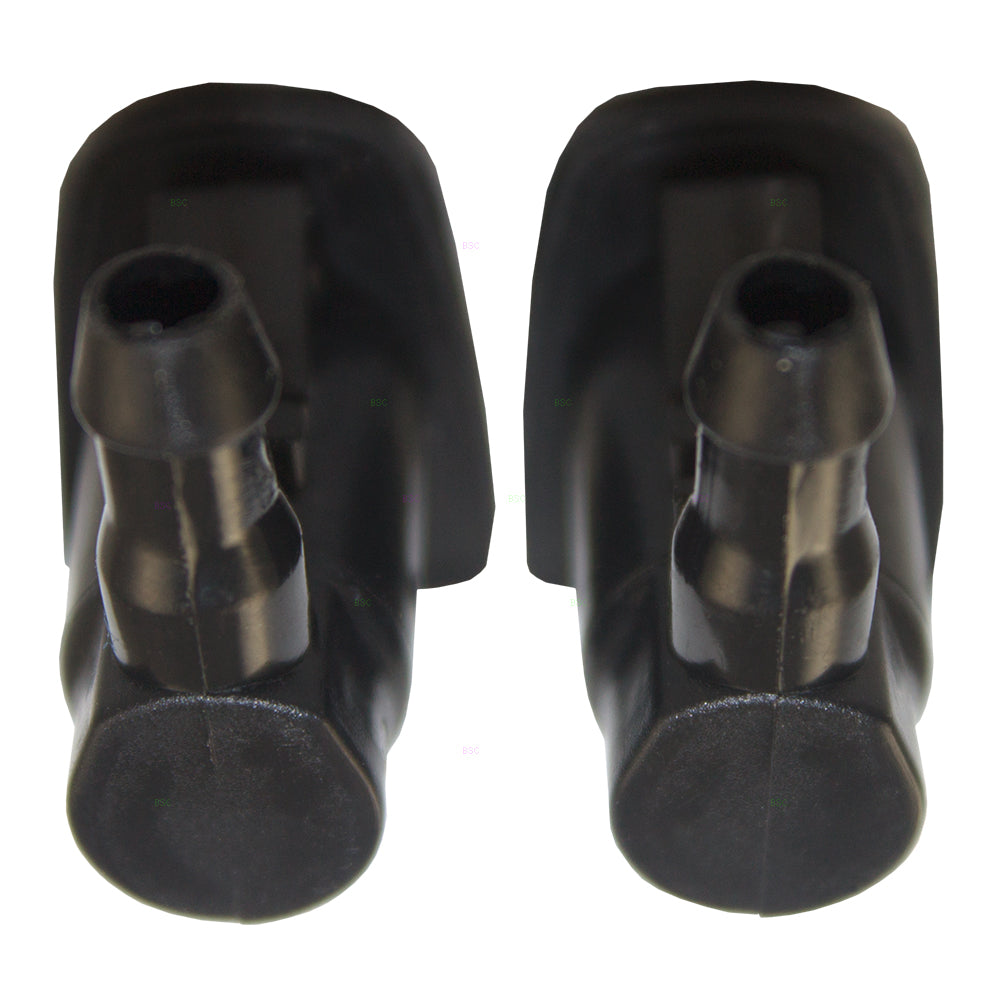 Brock Replacement Pair 2 Pc Set Front Windshield Washer Wiper Nozzles Compatible with 05-10 Grand Cherokee Galant 8265A127 55079049AA