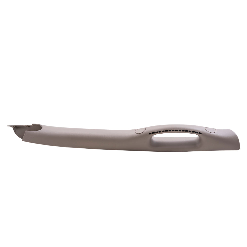 Brock Aftermarket Replacement Driver Left Passenger Right A Pillar Trim Panel With Pull Handle Beige Compatible With 2002-2008 Dodge Ram 1500