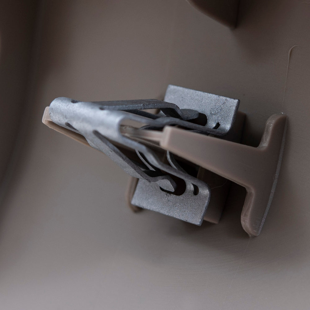 Brock Aftermarket Replacement Driver Left Passenger Right A Pillar Trim Panel With Pull Handle Beige Compatible With 2002-2008 Dodge Ram 1500