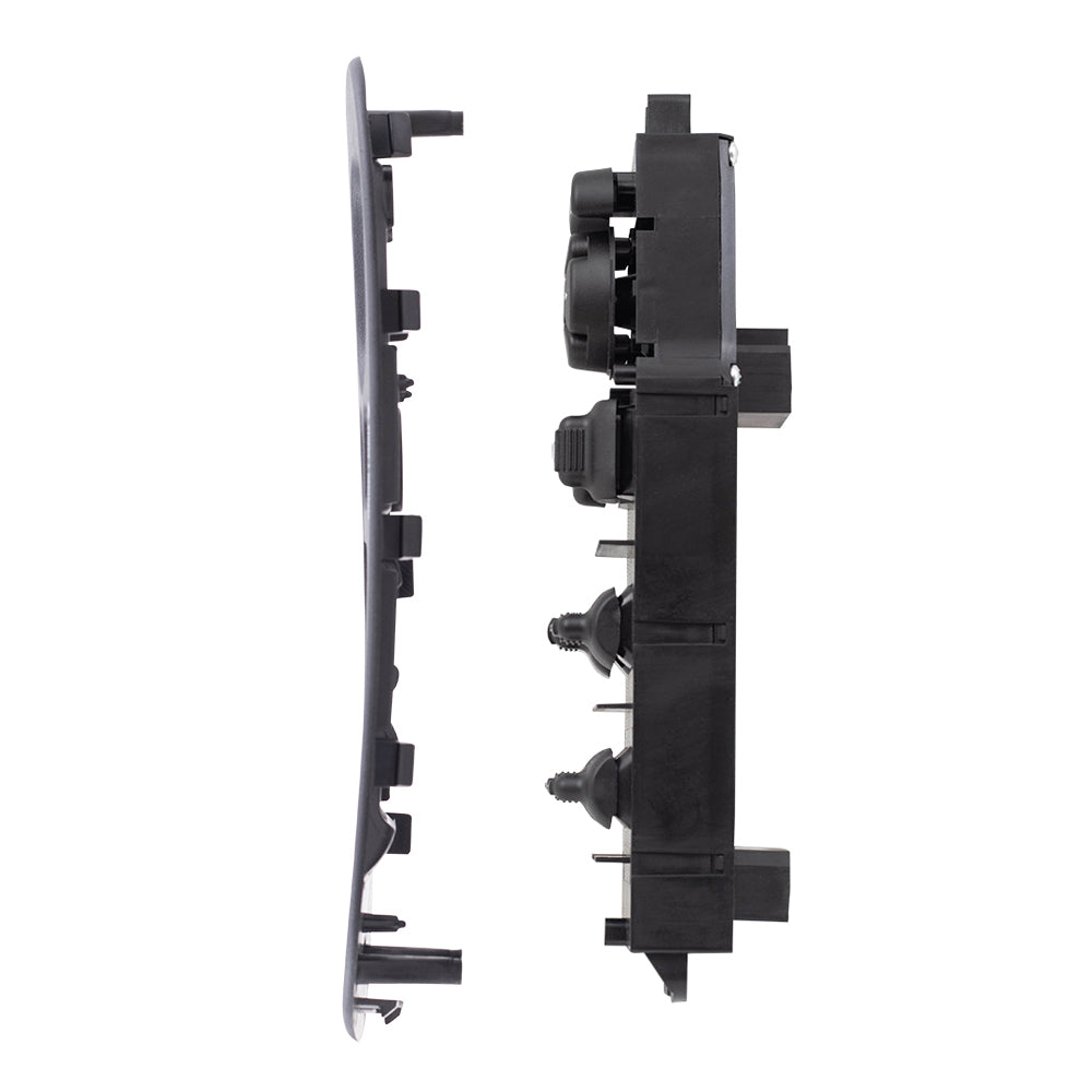 Brock Replacement Driver Front Power Window Master Switch Dark Gray Bezel Compatible with 02-05 Pickup