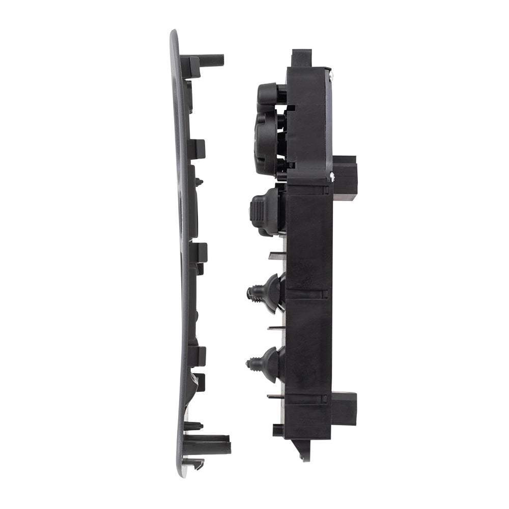Brock Replacement Driver Front Power Window Master Switch Medium Gray Bezel Compatible with 02-05 Pickup