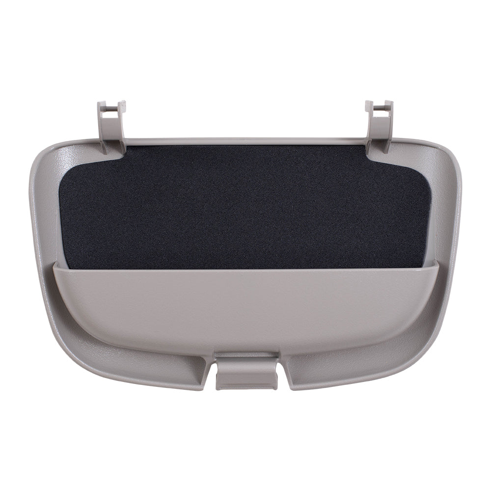 Brock Replacement Beige Overhead Console Sunglasses Holder Bin Compatible with 1999-2001 1500 1999-2002 2500 3500 Pickup Truck SN96TL2AA