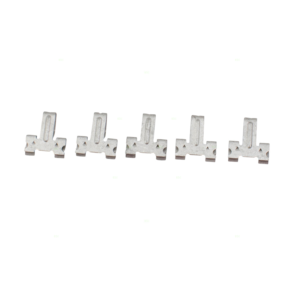 Brock Replacement 5 Piece Set Instrument Cluster Dash Panel Bezel Clips Compatible with 1500 2500 3500 Pickup Truck Durango Dakota 6504067