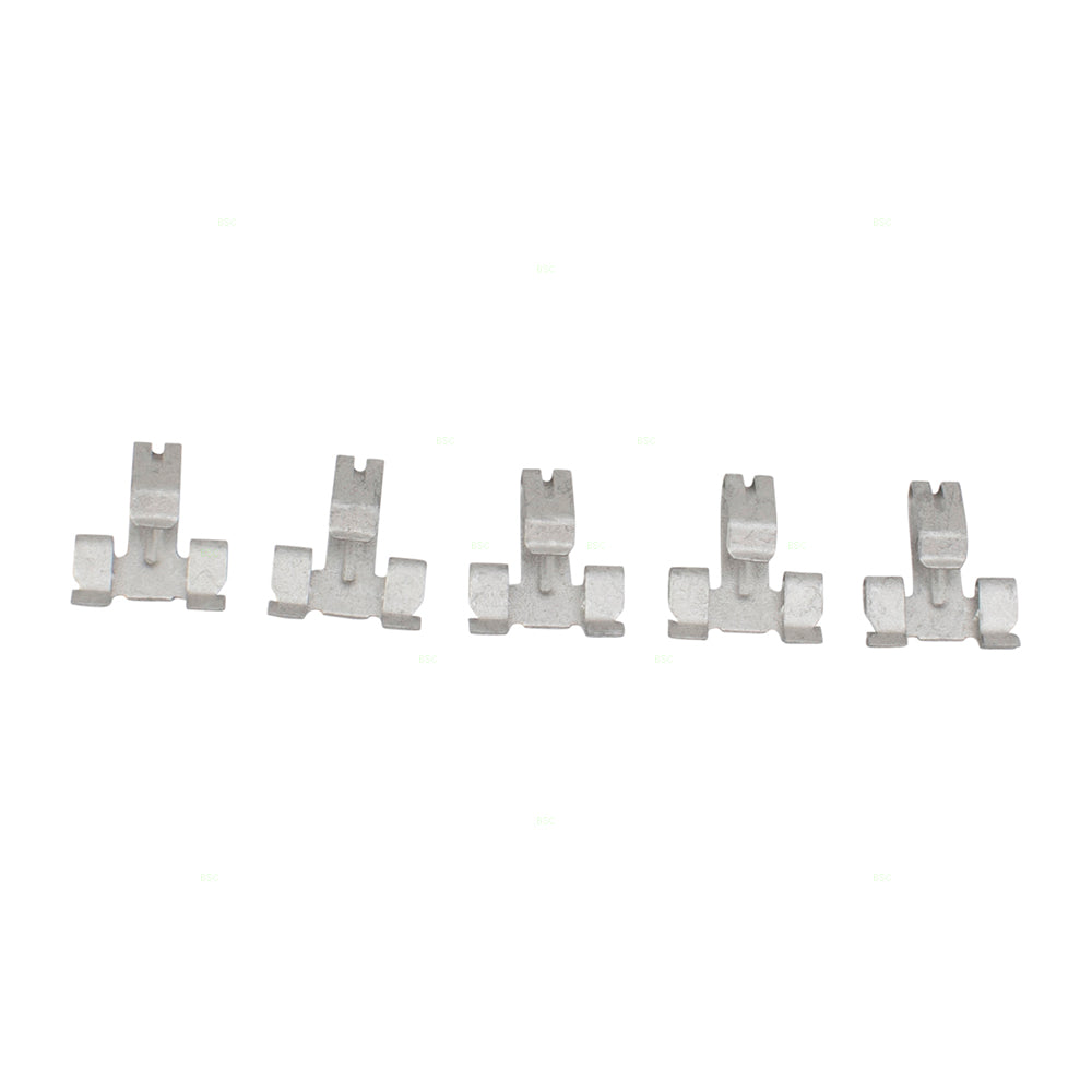Brock Replacement 5 Piece Set Instrument Cluster Dash Panel Bezel Clips Compatible with 1500 2500 3500 Pickup Truck Durango Dakota 6504067