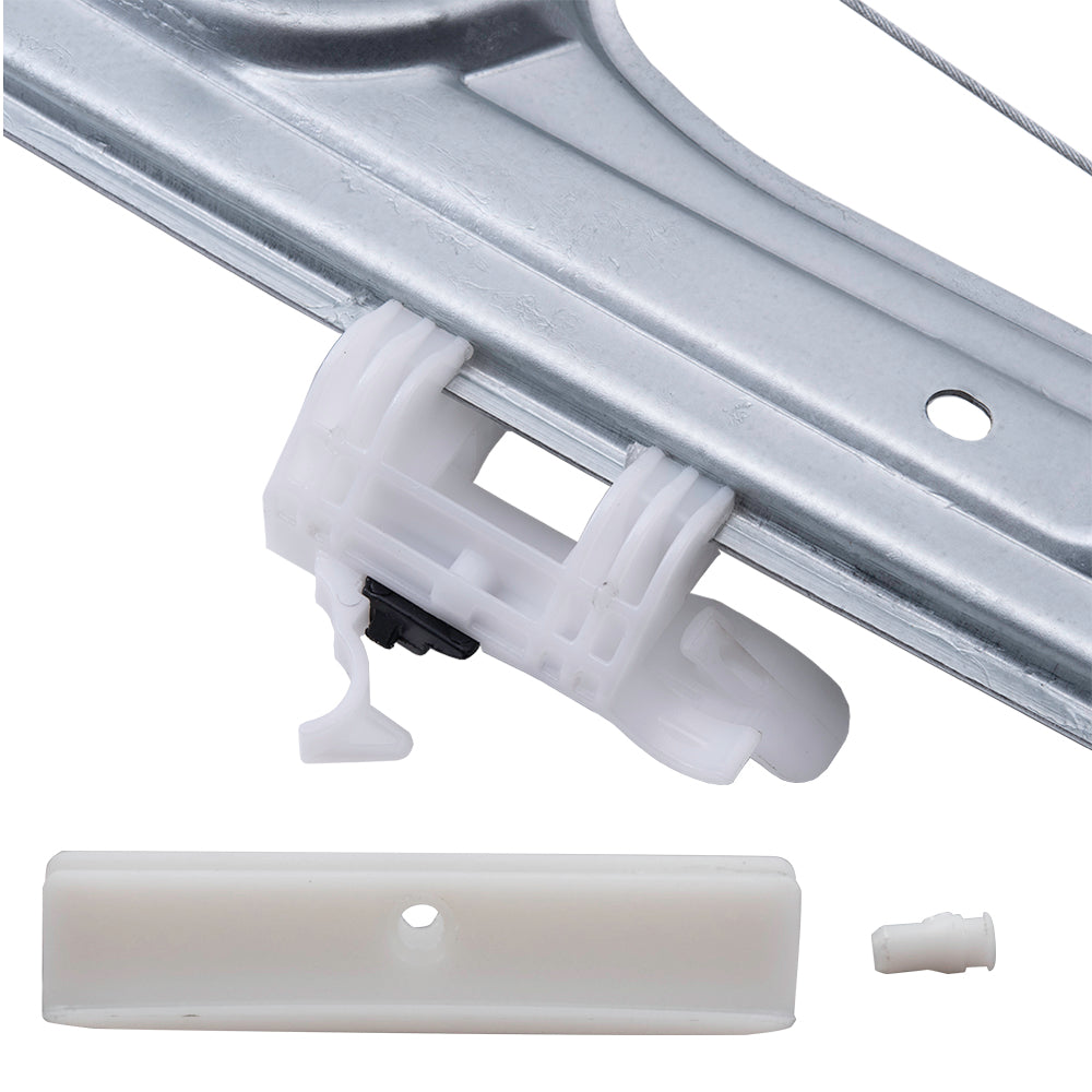 Brock 2552-0001RC2 Power Window Regulator With Motor OE Type Glass Guide Compatible With 2012-2019 FIAT 500/500c 2013-2019 FIAT 500e