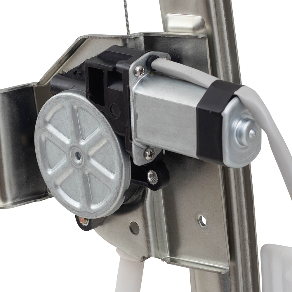 Brock Replacement Pair Rear Power Window Regulators with Motors Compatible with 07-12 Caliber