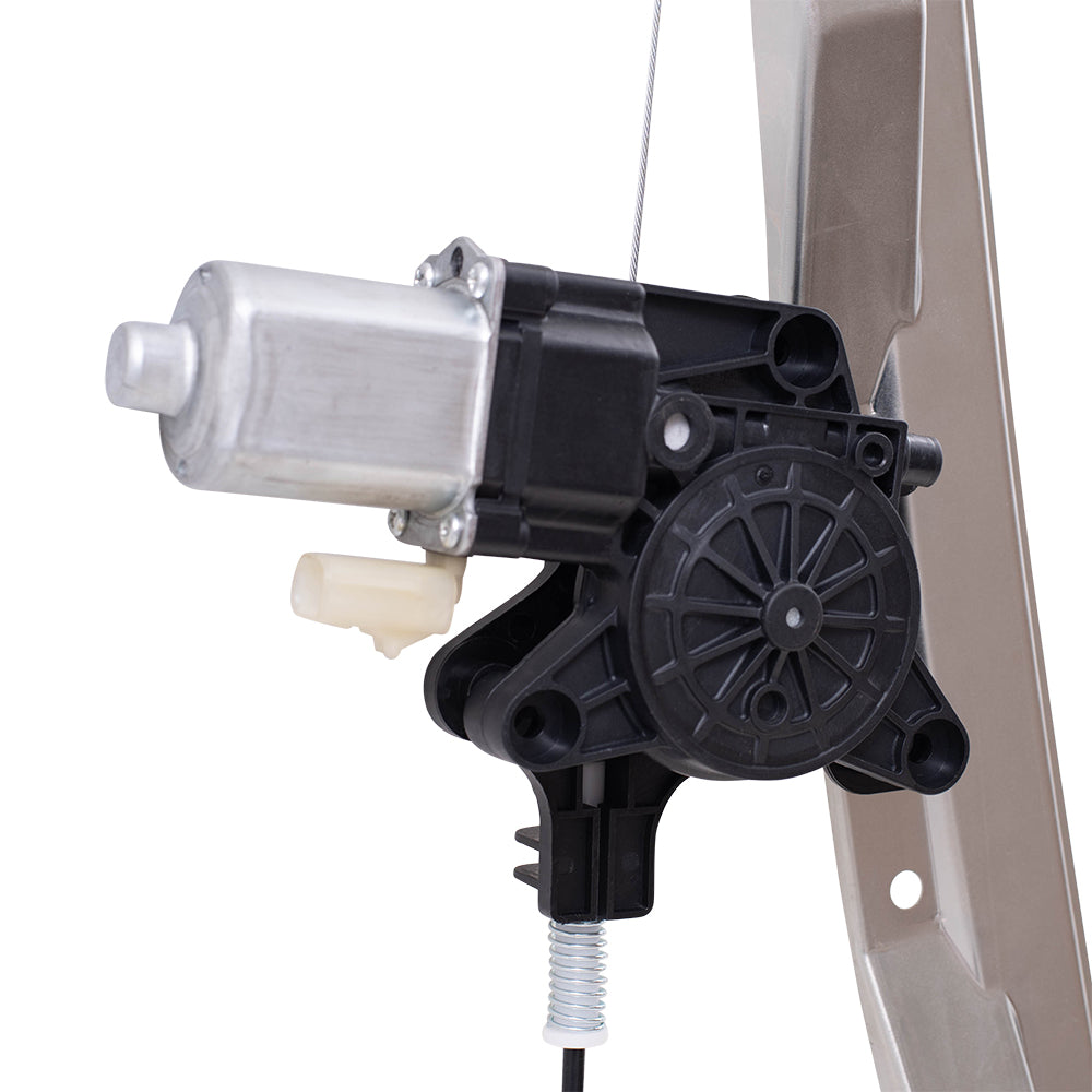 Brock Replacement Drivers Front Power Window Regulator & Motor Assembly w/ 2 Pin Connector Compatible with 08-18 Grand Caravan Town & Country C/V Tradesman Van 68030661AA
