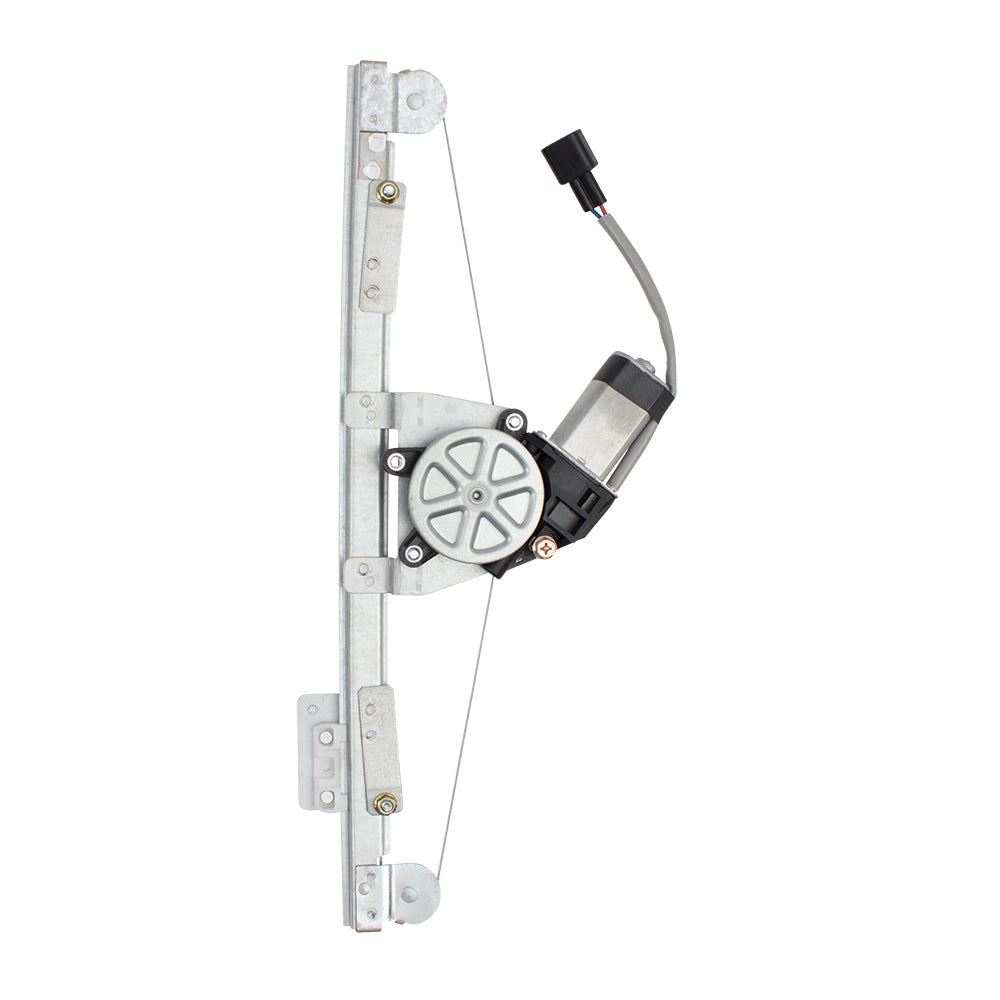 Window Regulator w/ Motor for 2016-2019 500X Upgraded Metal Glass Guide Front for 2014-2019 500L for 2012-2019 500 68070267AE Set FI1350100