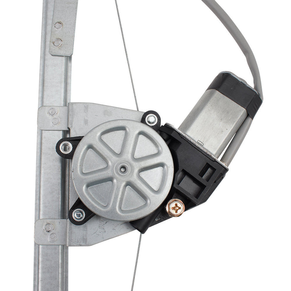 Window Regulator w/ Motor for 2016-2019 500X Upgraded Metal Glass Guide Front for 2014-2019 500L for 2012-2019 500 68070267AE Set FI1350100