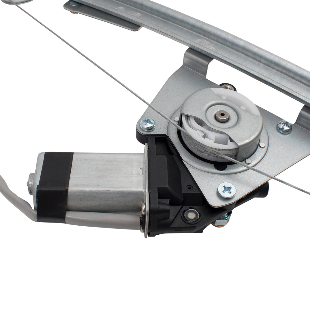 Window Regulator w/ Motor for 2016-2019 500X Upgraded Metal Glass Guide Front for 2014-2019 500L for 2012-2019 500 68070267AE Set FI1350100