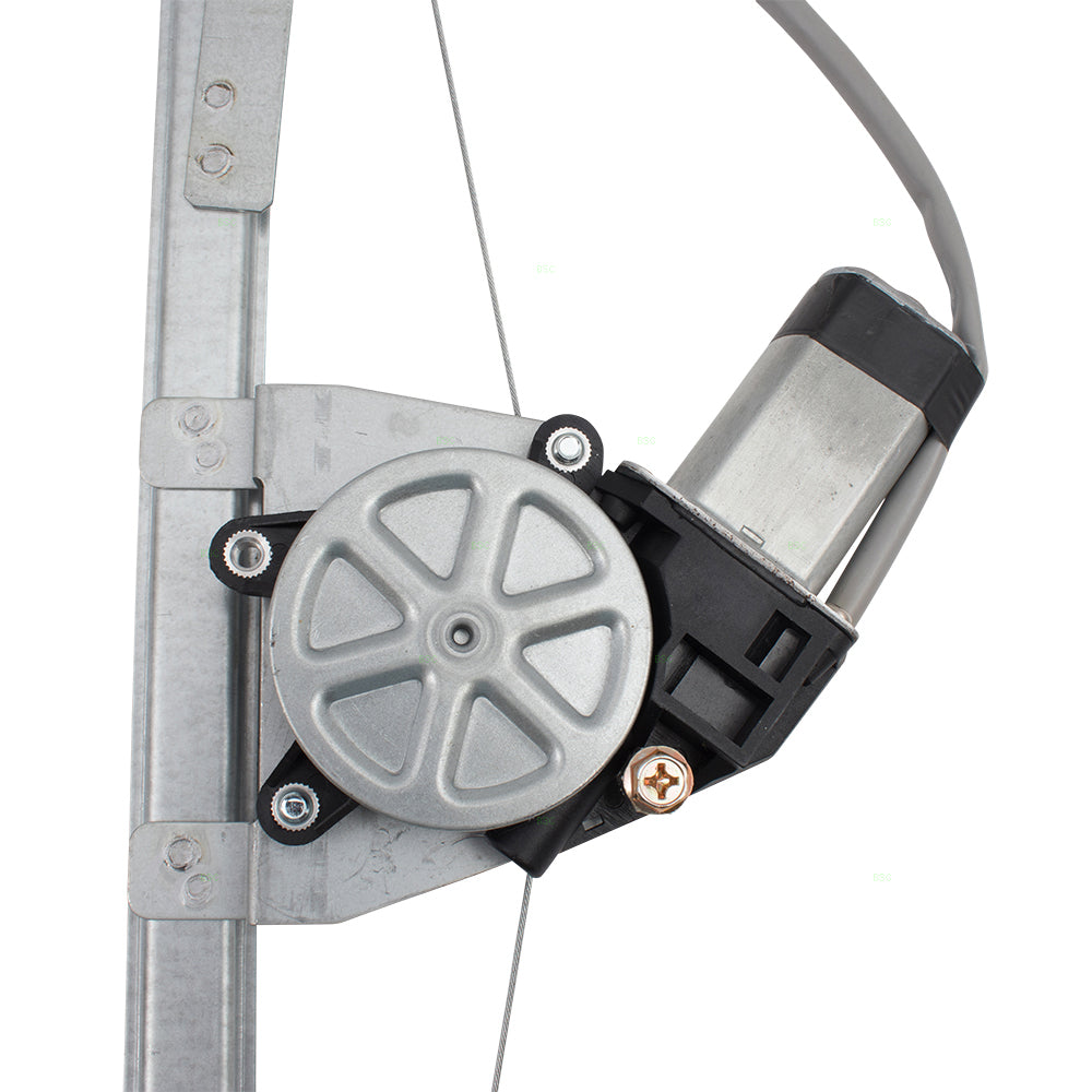 Window Regulator w/ Motor for 2016-2019 500X Upgraded Metal Glass Guide Front for 2014-2019 500L for 2012-2019 500 68070267AE Left FI1350100