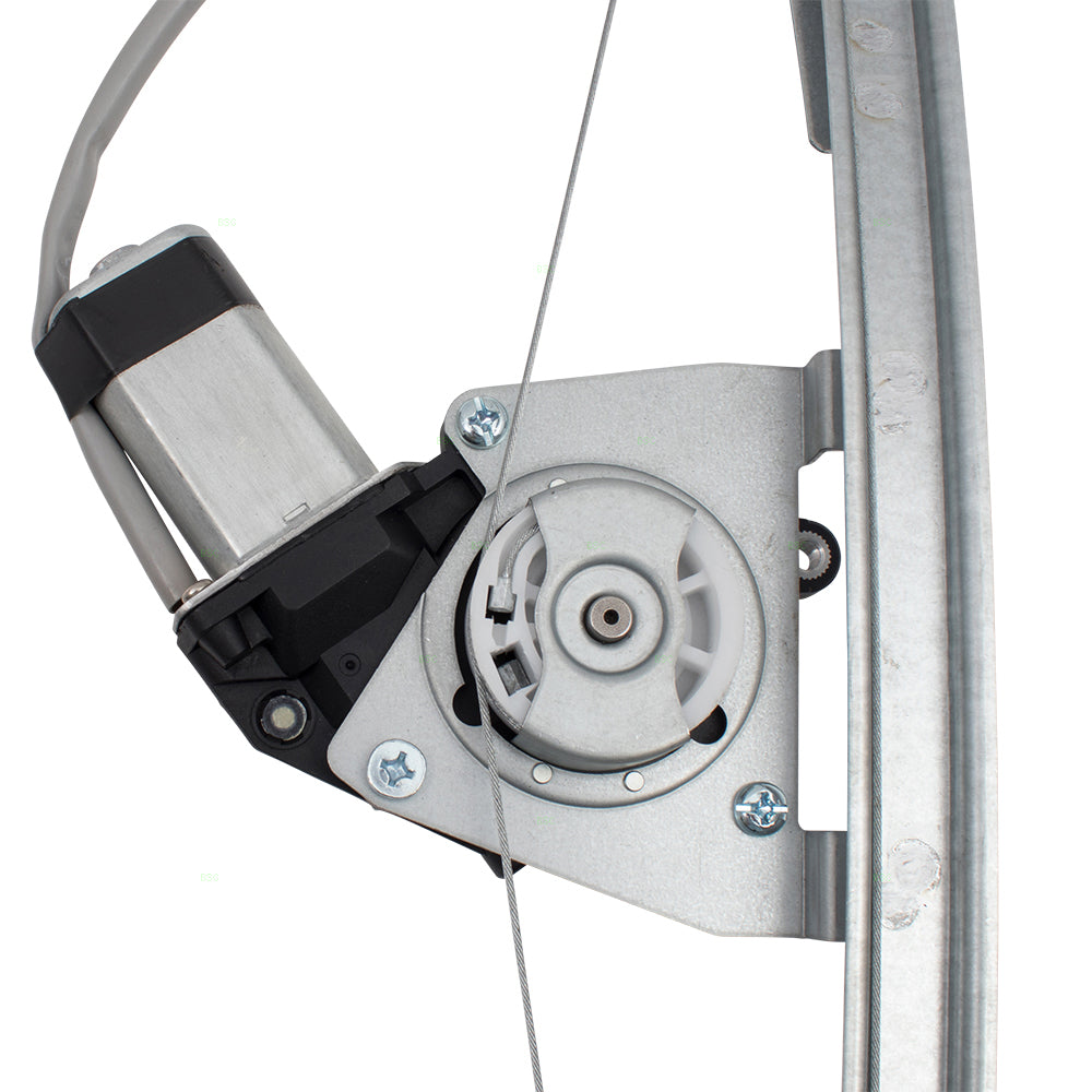 Window Regulator w/ Motor for 2016-2019 500X Upgraded Metal Glass Guide Front for 2014-2019 500L for 2012-2019 500 68070267AE Left FI1350100