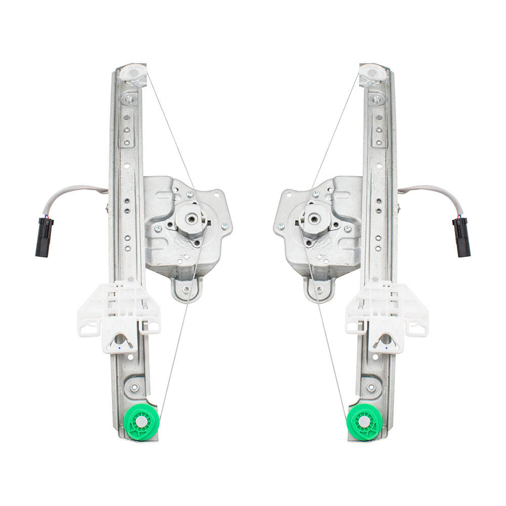 Brock Replacement Pair Set Rear Power Window Lift Regulators & Motors Assemblies Compatible with 2004-2008 Pacifica 5020791AA 5020790AA