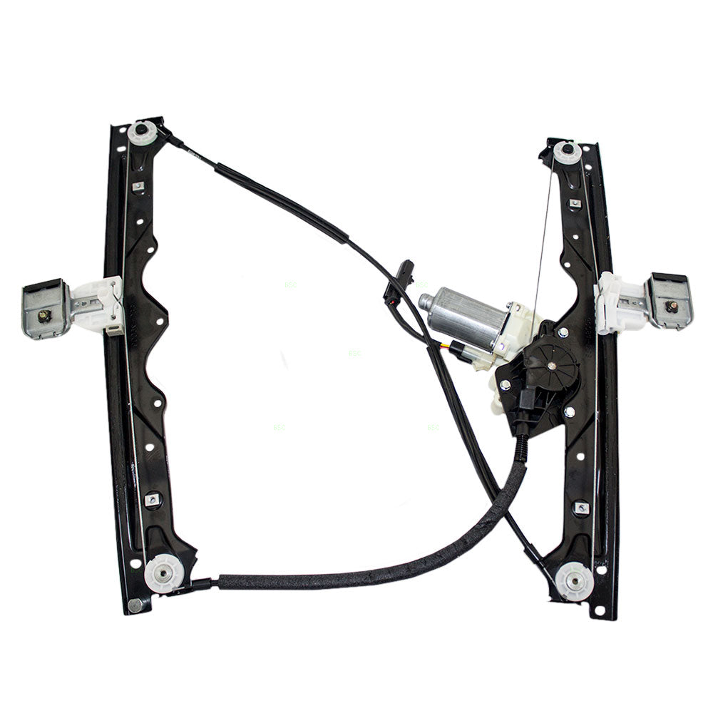 Brock Replacement Passenger Front Power Window Lift Regulator with Motor Assembly Compatible with 2005 Grand Cherokee 68045696AG