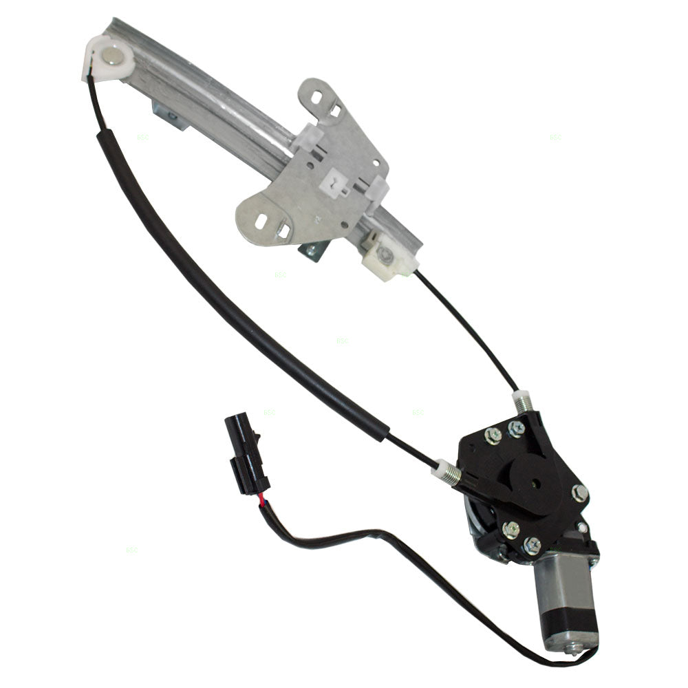 Brock Replacement Driver Rear Power Window Lift Regulator with Motor Assembly Compatible with 2001-2006 Stratus Sebring Sedan 5016519AB