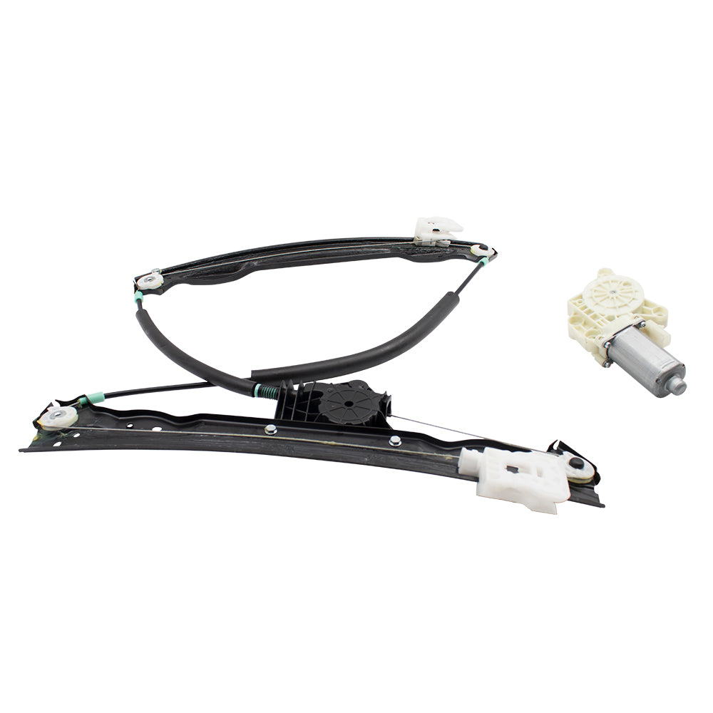Brock Replacement Pair Set Front Power Window Lift Regulators & Motors Assemblies 2 Pin Connector Compatible with 08-10 Avenger 68023491AA 68023490AA