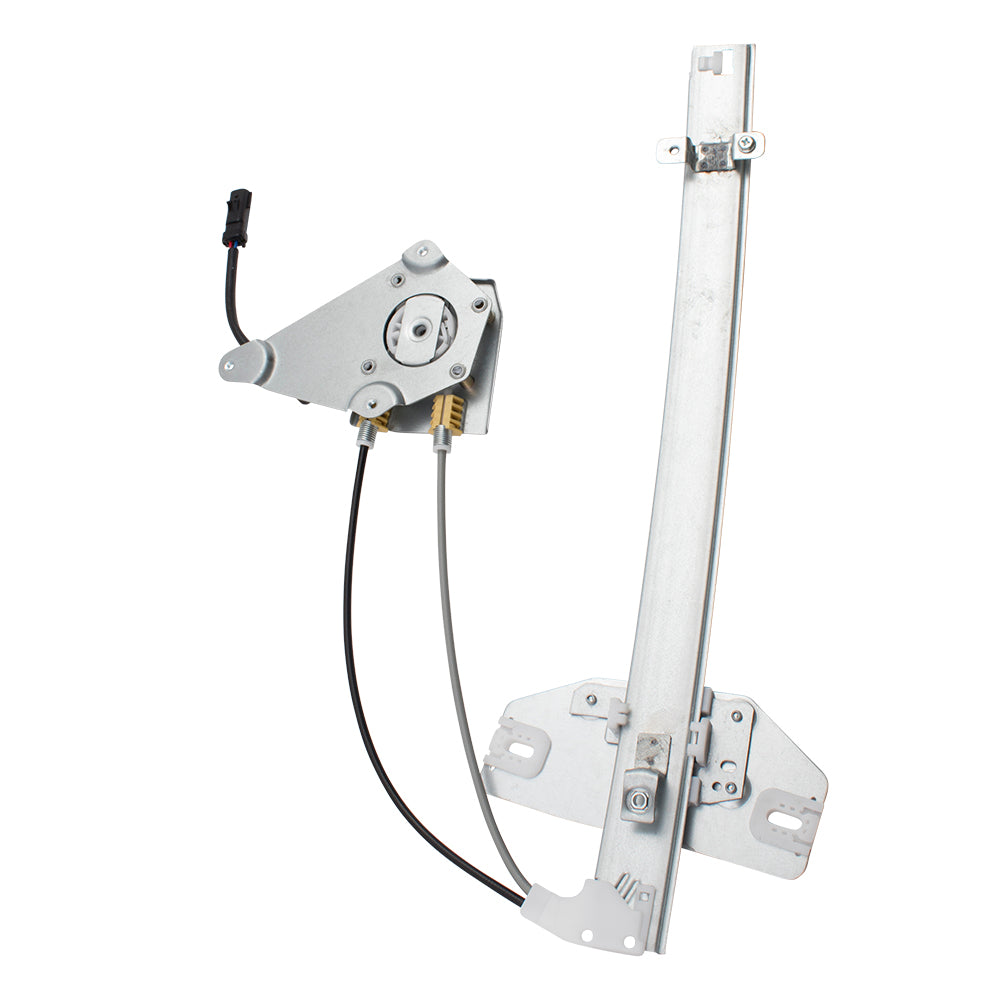 Brock Replacement Pair Set Upgrade Style Front Power Window Regulators w/ Motors Assemblies Compatible with 02-07 Liberty 55360031AB 55360030AG