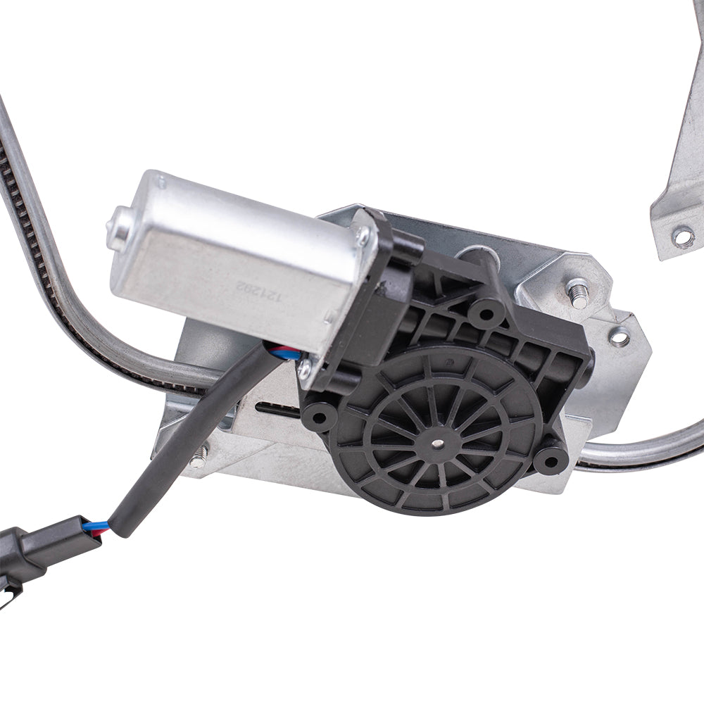 Brock Replacement Front Passenger Side Power Window Regulator with Motor Compatible with 2000-2007 Paystar & 2000-2007 9000 Series