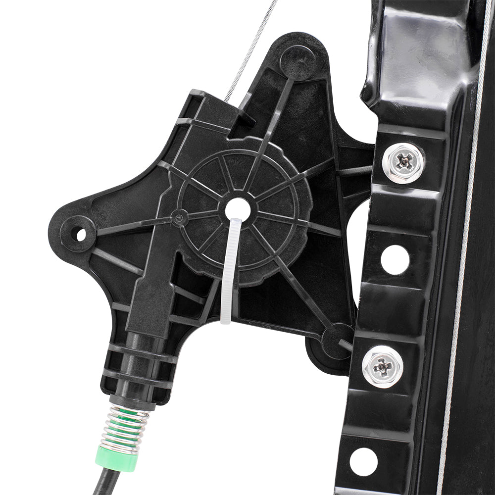 Brock Aftermarket Replacement Part Rear Passenger Side Power Window Regulator without Motor Sliding Compatible with 2008-2019 Dodge Grand Caravan