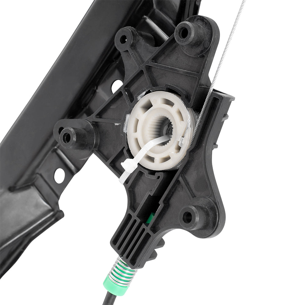 Brock Aftermarket Replacement Part Rear Passenger Side Power Window Regulator without Motor Sliding Compatible with 2008-2019 Dodge Grand Caravan