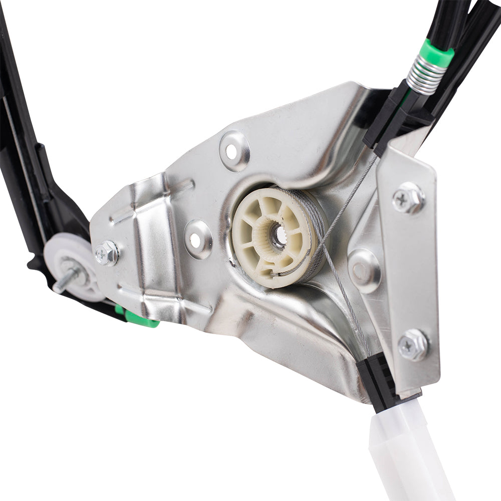Brock Replacement Front Driver and Passenger Side Power Window Regulators W/O Motor Compatible with 08-23 Challenger
