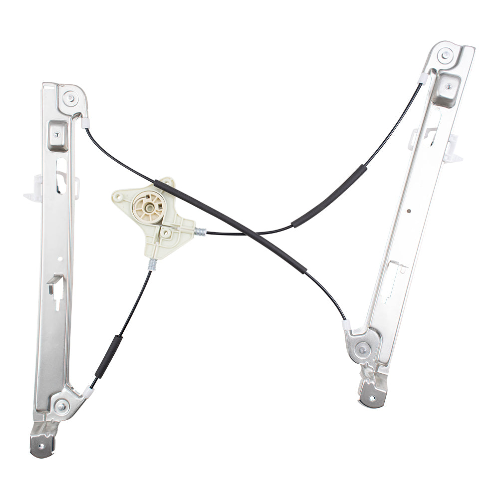Brock Aftermarket Replacement Front Driver Left Passenger Right Power Window Regulator Without Motor Set Compatible With 2007-2017 Jeep Compass MK