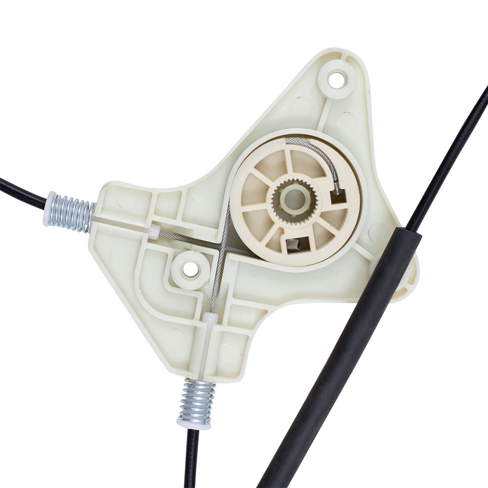 Brock Aftermarket Replacement Front Driver Left Passenger Right Power Window Regulator Without Motor Set Compatible With 2007-2017 Jeep Compass MK