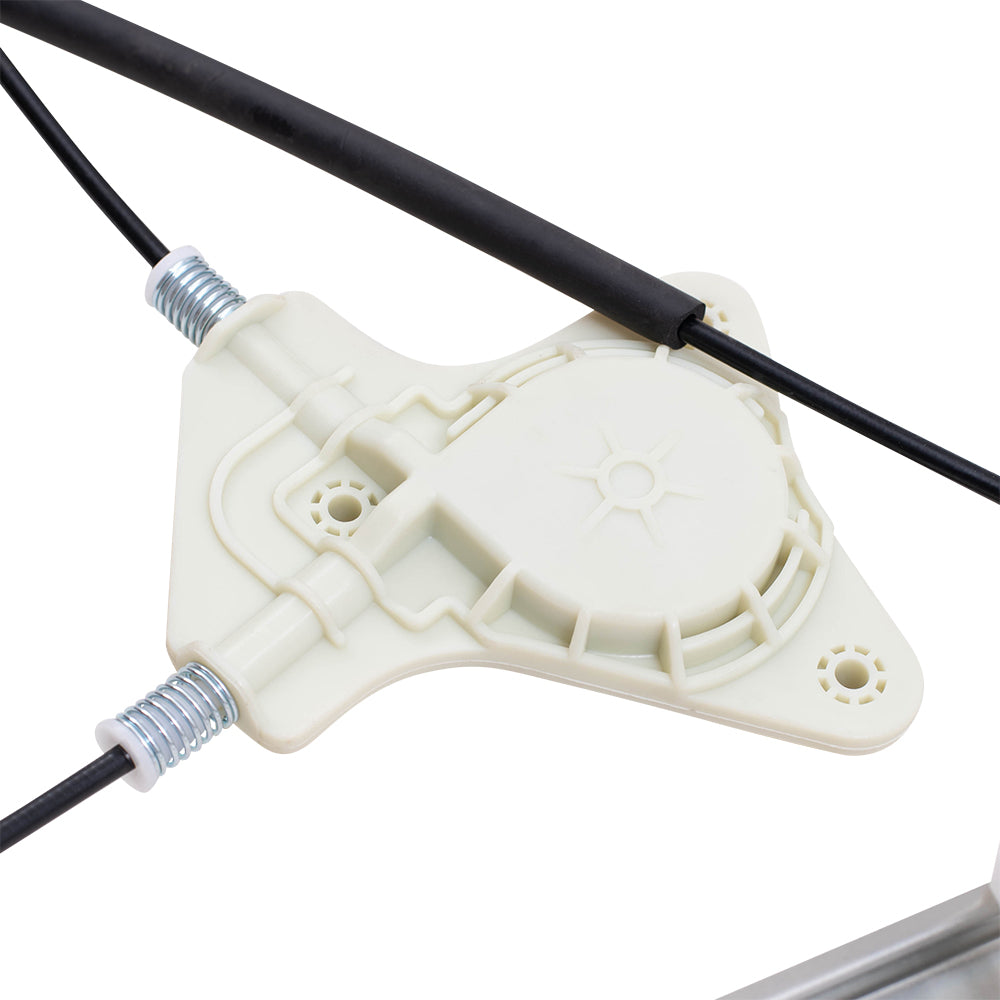 Brock Aftermarket Replacement Front Driver Left Passenger Right Power Window Regulator Without Motor Set Compatible With 2007-2017 Jeep Compass MK