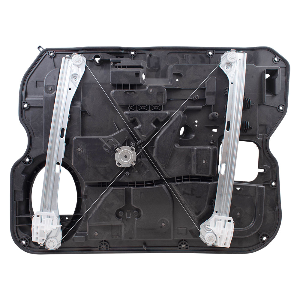 Brock Replacement Front Driver Side Power Window Regulator without Motor Compatible with 2009-2012 1500 Crew/Quad Cab & 2010-2012 2500/3500 Crew/Mega Cab with Power Locks ONLY
