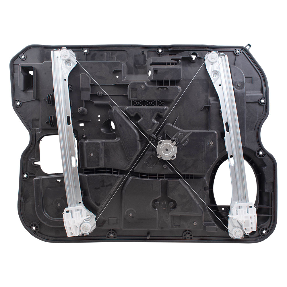 Brock Replacement Front Passenger Side Power Window Regulator without Motor Compatible with 2009-2012 1500 Crew/Quad Cab & 2010-2012 2500/3500 Crew/Mega Cab with Power Locks ONLY