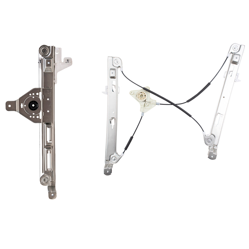 Brock Aftermarket Replacement Front and Rear Passenger Right Power Window Regulator Without Motor Set Compatible With 2007-2017 Jeep Compass MK