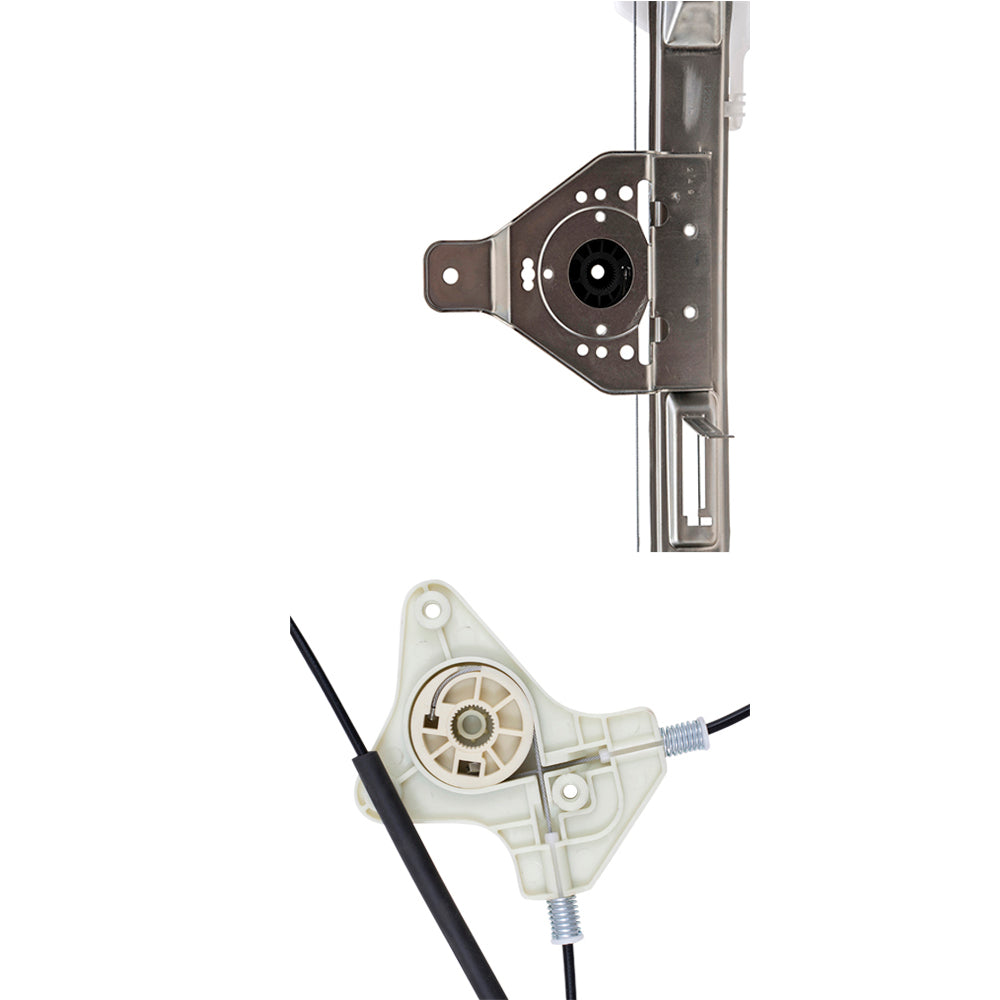 Brock Aftermarket Replacement Front and Rear Passenger Right Power Window Regulator Without Motor Set Compatible With 2007-2017 Jeep Compass MK